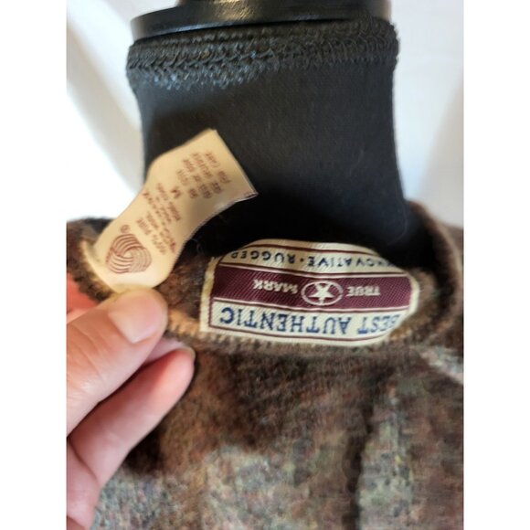 Best Authentic Brown Full Zip Womans Cardigan Sweater Size M - Picture 6 of 6